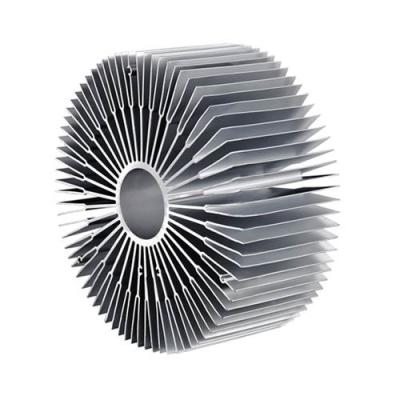 China 6000 Series Sun Flower Aluminum Radiator Aluminum Extruded Heat Sink Profiles for sale