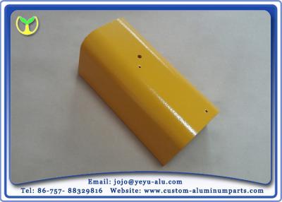 China El aluminio amarillo de la pintura a pistola parte la fabricación para la construcción y la industria en venta