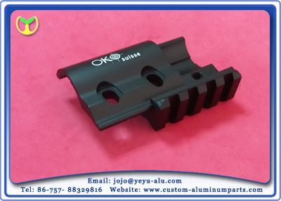 China Black Aluminum Anodizing Service Laser Aluminum Profiles For Cosmetic Box Accessories for sale