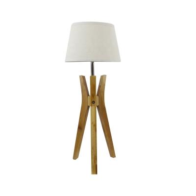 China Modern home decorative bedside table lamp with bamboo base for indoor use for sale