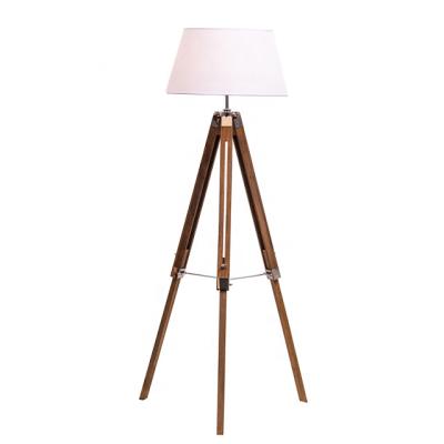 China Factory direct sale modern natural wood floor lamp with tripod base CE RoHS approval for sale