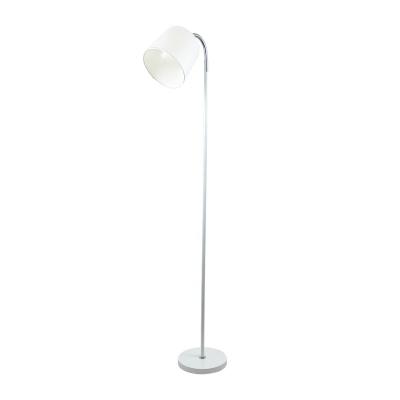 China White Metal Modern Minimalist Floor Lamp With Flexible Fabric Shade E26/E27 for sale