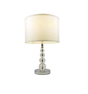 China Modern High Quality Modern Acrylic Table Lamp With Metal Base And Fabric Shade For Home Hotel Rooms for sale