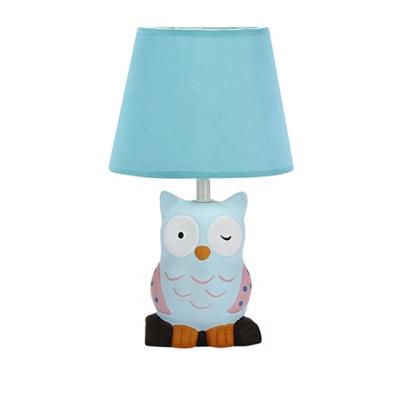 China Small Modern Home Decorative Ceramic Table Lamp With Fabric Shade And Animal Shape Base for sale