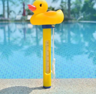 China Spa Swimming Pool Water Duck Kid Swimming Pool Wireless Floating Thermometer for sale