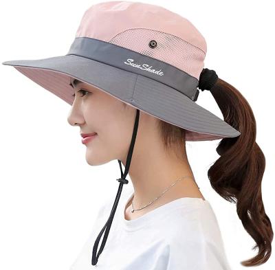 China Sun UV Foldable Wide Brim Hats Beach Brim Protection UV Protection For Women Summer for sale