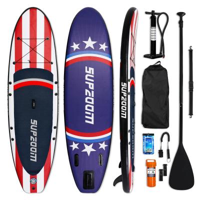 China Fabric USA STORE Inflatable Stand Up Paddle Board Set With Premium Sip Board And Paddle Accessories for sale