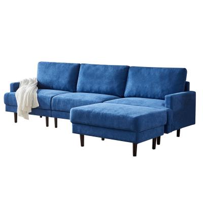 China Modern Sofa Bed USA Stock Furniture Fabric L Shape Sofa Sleeper For Living Room Sofa Bed Set for sale