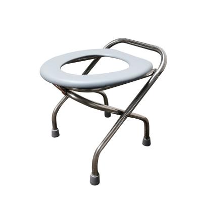 China Modern Portable Folding Metal Commode Patient Toilet Chair For Elderly for sale