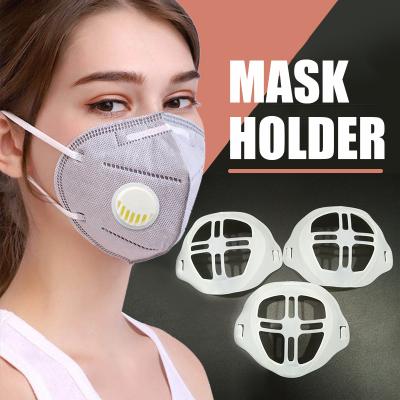 China Waterproof Breathable 3D Silicone Face Mask Protective Case Holder Bracket for sale