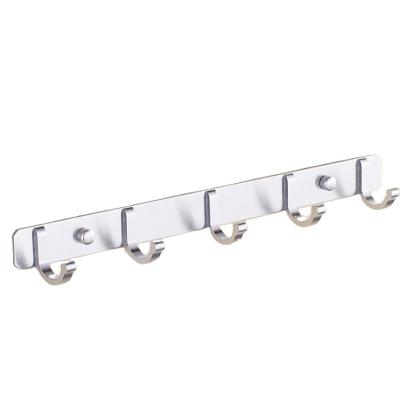 China Europe Wall Mount Hook Rail Bathroom Kitchen Room Hat Clothes Robe Hooks Robe Coat Hanger Hook Rack Robe Hooks for sale