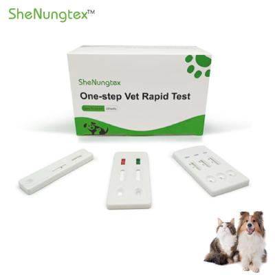 China Vet Diagnosis Rapid veterinary test Heartworm/Ehrlichia/Babesia/Anaplasma Combo pet test kits for sale