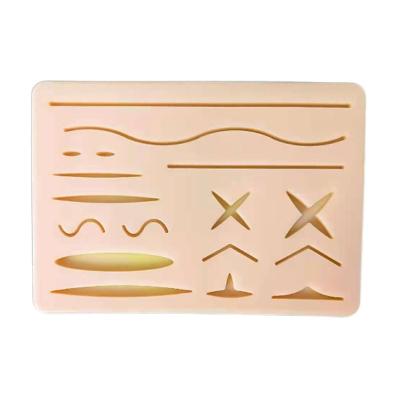 China School Silicone medical training skin model 3 layer suture practice pad for wound closure reusable for student for sale