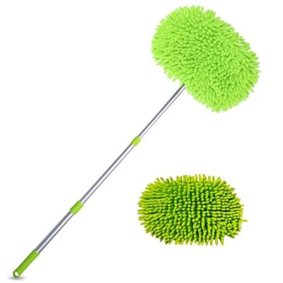 China Green Steel Car Broom Glove Tool Alloy +Stainless Brush Broom Wash Station Cleaning Tool ZKHD025 for sale