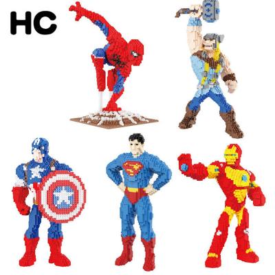 China Spider Man Toys Magical Superhero Model Toy HC Collectible Building Blocks Micro Mini Bricks Figures For Kids DIY 3D Building Blocks for sale