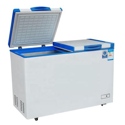 China Single-Temperature Double Door Top Open Chest Freezer BD588L with Lock and Keys for sale