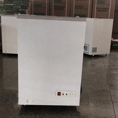 China Single-temperature Ice Cream Mini Freezer Fridge 100L With Glass Door for sale