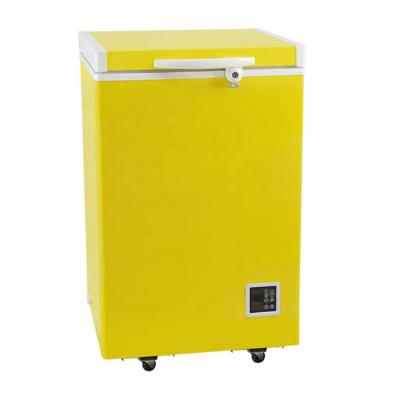 China Single-temperature 12V solar chest freezer DC108 with digital panel for sale