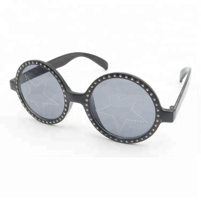 China Wholesale Newest Party Sun Glasses Women Star Pinhole Party Sunglasses For Hello Ween Funky Round Lenses for sale