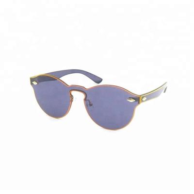 China Wholesale DIY Fashion Custom Logo Design Rimless Purple Adult Nylon Sunglasses for sale