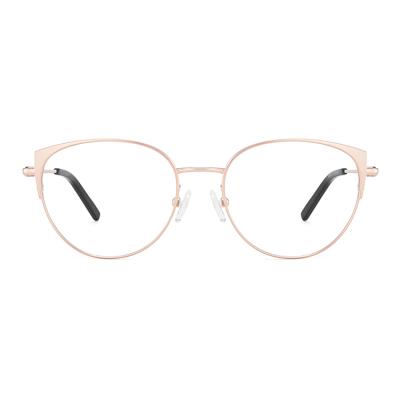 China Optical Frames Wholesale Classic Round High End Metal Hinge Eyeglass Frame Eyeglasses Frame Eyeglasses Glasses à venda