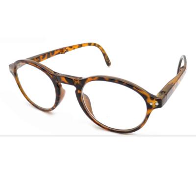 중국 Retractable Protect Eyes Stripe Folding Portable Blue Anti Tortoiseshell Reading Glasses 판매용