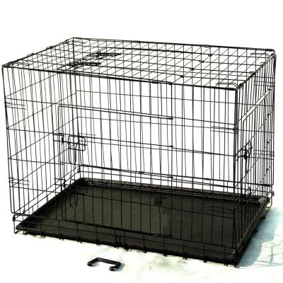 China Sustainable Expanded Metal Black Dog Crate, Wholesale Dog Crate in China for sale