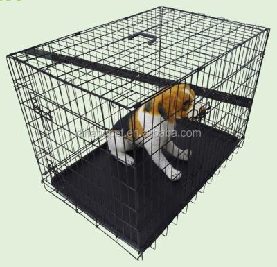 China Sustainable Foldable Expandable Pet Carrier Dog Cat Cages Stainless for sale