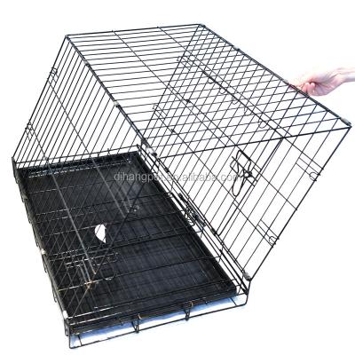 China Sustainable Portable Metal Wire Pet Cage / Dog Breeding Cage for sale