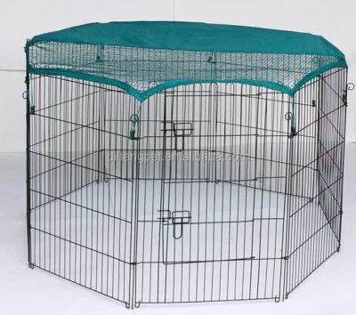 China 6 Panel Sustainable Rabbit Fencing Exercise Enclosure With Cover for sale