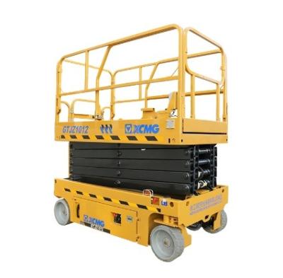 China Construction worksÂ   New XCM GTJZ1012 10m Mobile Electric Hydraulic Scissor Aerial Operation Platform for sale