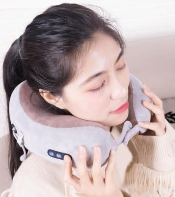 China Therapy Memory Foam Neck Support Pillow Airplane Car Travel Neck Pain Relief Neck Pain Relief Travel Kneading Kneading Pillow for sale