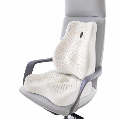 China High Quality Anti Dust Mite Office Chairs Car Lumbar Support Pillow Back Tailbone Pain Relief Non Slip Safe Natural Latex Cushion for sale