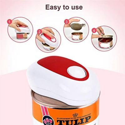 China Viable Arthritic Can Opener Kitchen Tool Wholesale Electric Instrument Seniors Automatic No Sharp Handheld Can Opener for sale