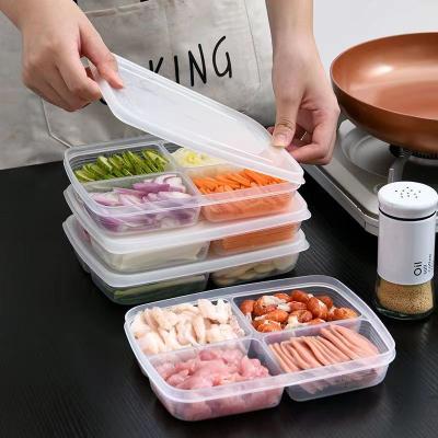 China Wholesale Plastic Clear Reusable Reusable Food Prep Containers Food Freshness Preservation Refrigerator Refrigerator Food Storage Containers With Lids for sale