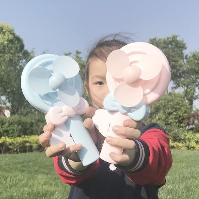 China Portable Small Fan Travel Indoor Outdoor Creative Hand Pressure Lollipop Shape Hand Held Small Fan for Kids Manual Pressure Mini Hand Held Small Portable Fan for sale