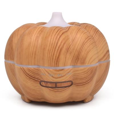 China Hot Gift Seven Color Household New Wooden Grain Cavity Carving Ultrasonic Aromatherapy Machine Essential Oil Humidification Aromatherapy for sale