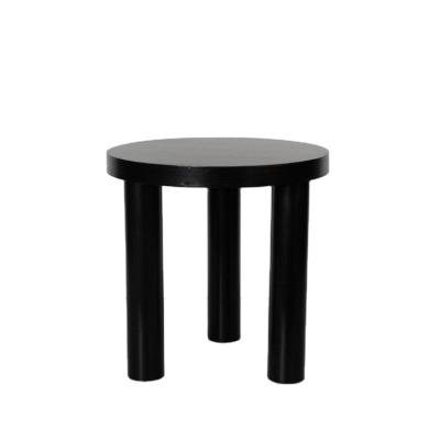 China (High quality other)cheap hot sale adjustable round style modern black tea coffee table for sale