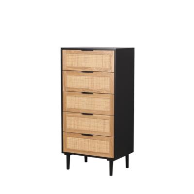 China (Others) best selling goods adjustable using black cabinet with rattan door style wholesale for sale