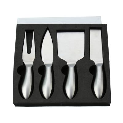 China Gift Box Butter Cheese Knife Fork Custom Stainless Steel Cheese Knife Set for sale