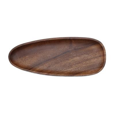 China Sustainable Low Moq Kitchen Acacia Wooden Steak Dinner Steak Wooden Dish for sale