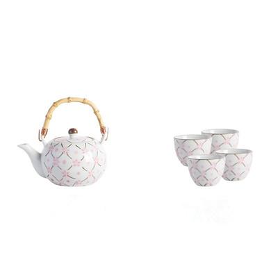 China Special design viable Cherry Blossom Pattern Ceramic Coffee widely used and tea sets for sale