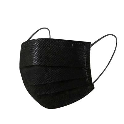 China All Black Nonwoven Anti Dust Mask Disposable Medical Face Mask Manufacturer Price for sale