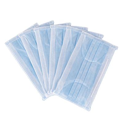 China All Factory Wholesale Factory Wholesale White Blue Nonwoven Daily Protective Medical Mask for sale