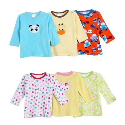 China Eco-Friendly Loose Infant Boy Clothes T-shirt Summer Cotton Baby Tops Shirt Baby T-shirt for sale