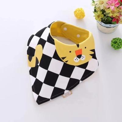 China Antibacterial Newborn Baby Bibs Fashion Design Printed Baby Bandana Drool Bibs for sale