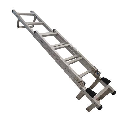 China Firetruck Vehicle And Rescue Truck Customized Extendable Fold Aluminum Alloy Ladder For Fire Truck for sale