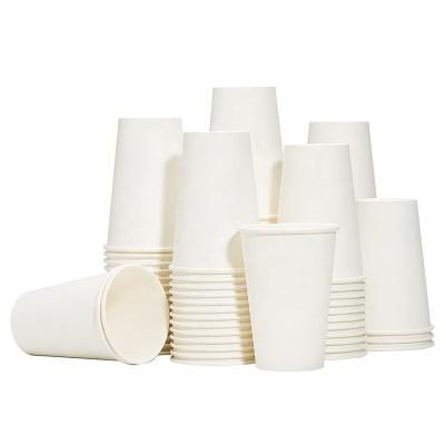 China 1000PCS Recyclable Single Wall Paper Cups 12 Ounce PLA Disposable 8 10 16 Ounce Paper Cups Customized Paper Cups Biodegradable Paper Cups for sale