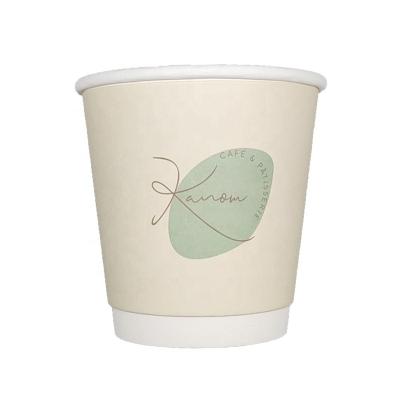 China 8oz 16oz Customizable Biodegradable Single Wall Paper Cups Single Wall Paper Coffee Cups Paper Cups Logo Printed Disposable for sale