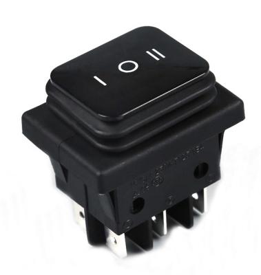 China Waterproof Socket Flat Mirror Cover 16(6) A 250V T125 55 On--on 6 Pin Boat Rocker Switches for sale